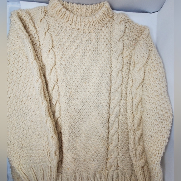 Handwoven Wool Sweater Women L/XL - Picture 10 of 11